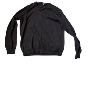 J. Crew Men's brown V-Neck Sweater